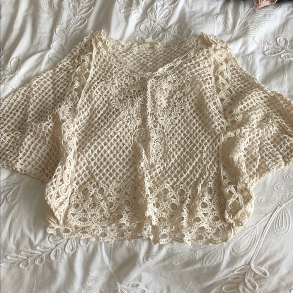 Netted shawl